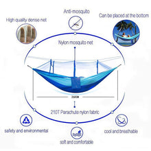 Load image into Gallery viewer, Ultralight Hammock with Mosquito Nets Outdoors/Backpacking/Survival/Travel - shopourstock
