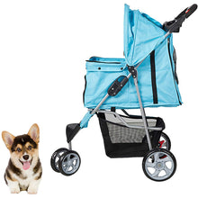 Load image into Gallery viewer, 3-Wheels Elite Jogger Pet Stroller Kitten/Puppy Easy Walk Folding Travel Carrier - shopourstock
