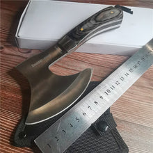 Load image into Gallery viewer, 22CM Small Axe, Thick Stainless Steel, Non-slip Wooden Handle, Camping/Battle Axe/Survival - shopourstock
