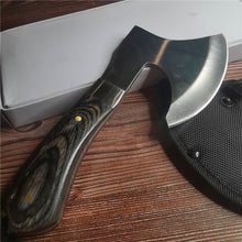 Load image into Gallery viewer, 22CM Small Axe, Thick Stainless Steel, Non-slip Wooden Handle, Camping/Battle Axe/Survival - shopourstock
