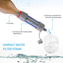 Load image into Gallery viewer, Camping Water Filter Straw, Water Purifier Filtration System, Bottom Thread Ultrafiltration, Survival - shopourstock
