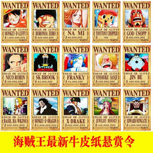 Load image into Gallery viewer, 66Pcs/set Anime One Piece Vintage Posters Cartoons Pirate Wanted Paintings - shopourstock
