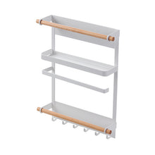 Load image into Gallery viewer, Magnetic Kitchen Organizer With Shelf, Paper Towel Holder, Metal Shelf - shopourstock
