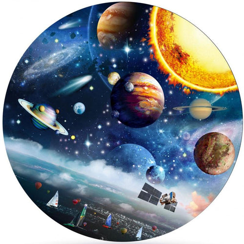 Round Puzzle 1000 Pieces Educational Music/Buildings/Canyons/Moon/Planets/Landmaks - shopourstock