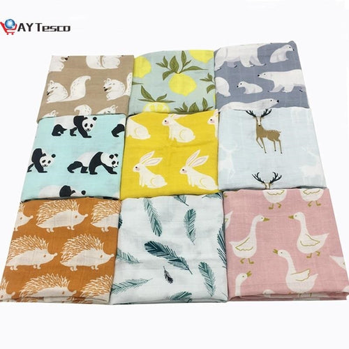 Newborn Cotton Baby Blankets/Soft Organic Muslin Cotton Baby Blanket - shopourstock