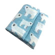 Load image into Gallery viewer, Newborn Cotton Baby Blankets/Soft Organic Muslin Cotton Baby Blanket - shopourstock
