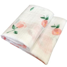 Load image into Gallery viewer, Newborn Cotton Baby Blankets/Soft Organic Muslin Cotton Baby Blanket - shopourstock
