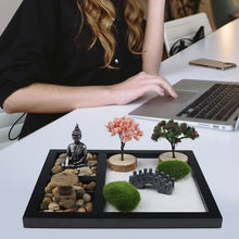 Load image into Gallery viewer, Tabletop Japanese Mini Zen Sand Garden Kit for Concentration, Relaxation, Meditation - shopourstock
